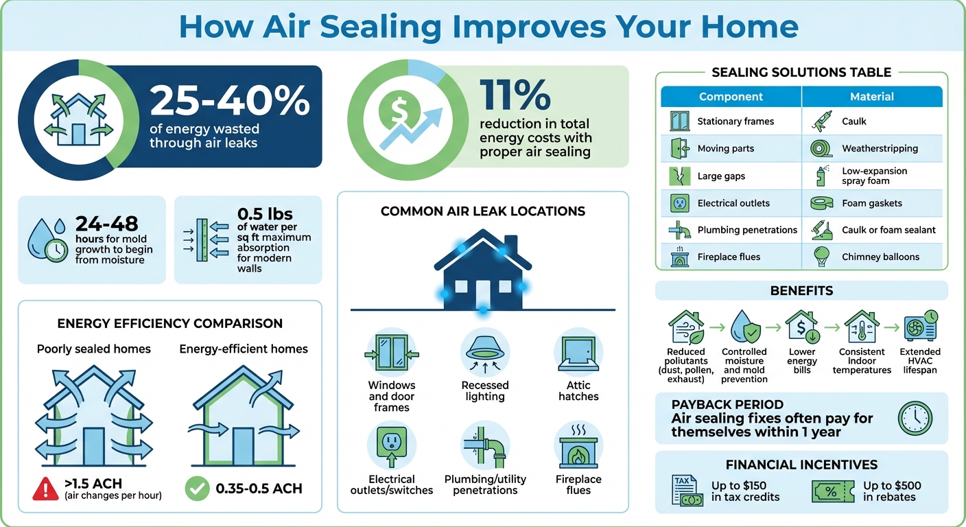 Air Sealing Impact on Indoor Air Quality and Energy Costs