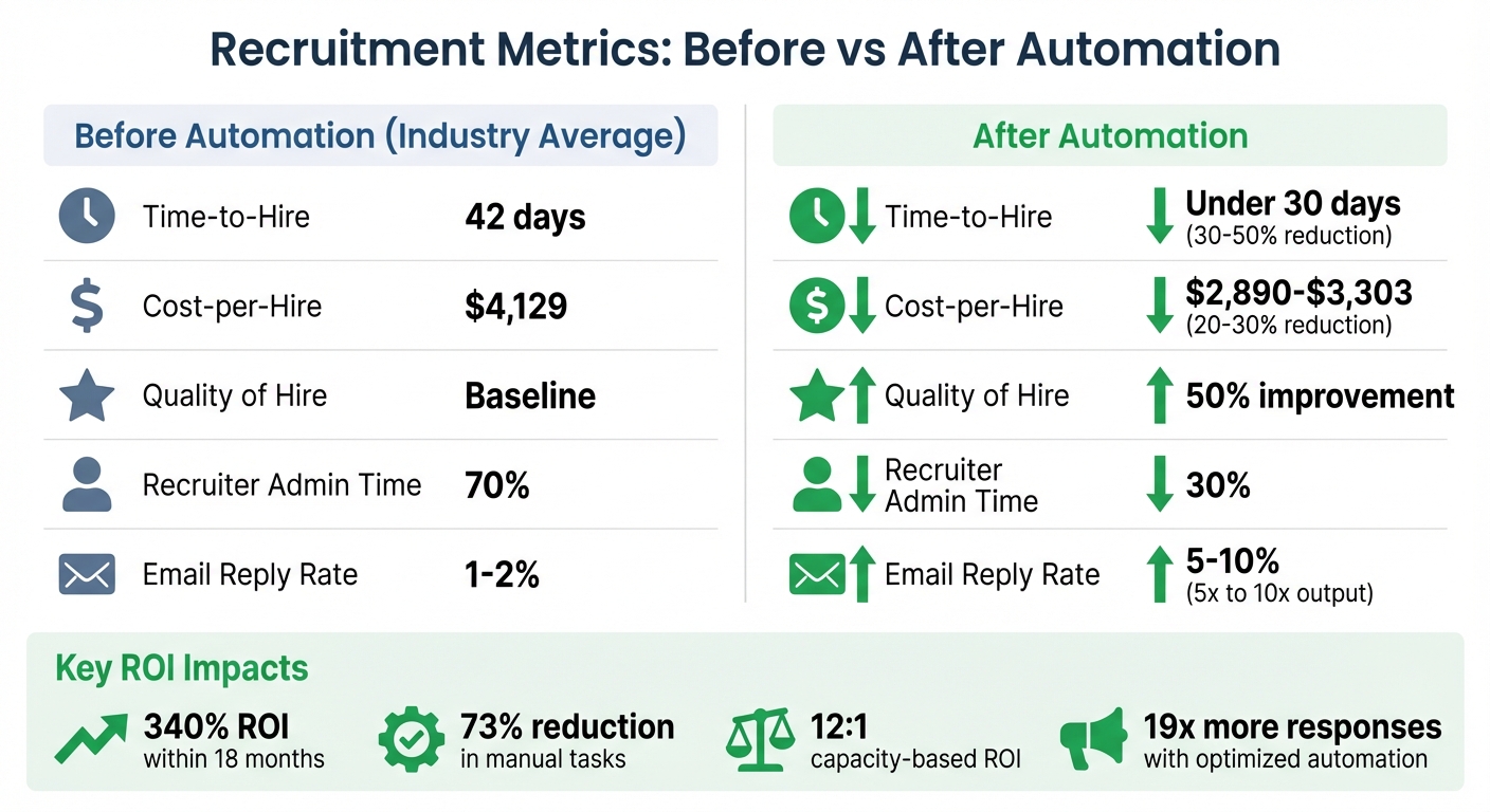 Recruitment Automation ROI: Before vs After Metrics Comparison