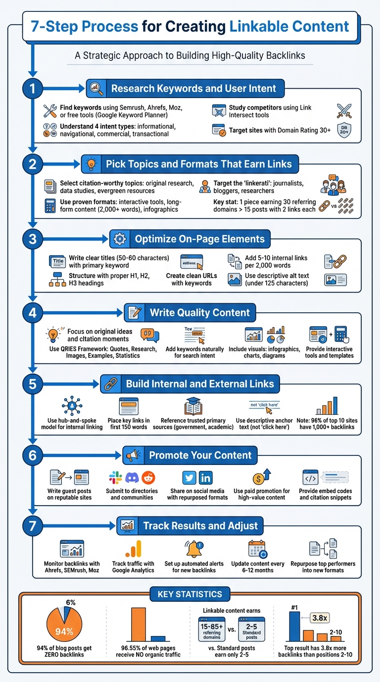 7-Step Process for Creating Linkable Content That Earns Backlinks