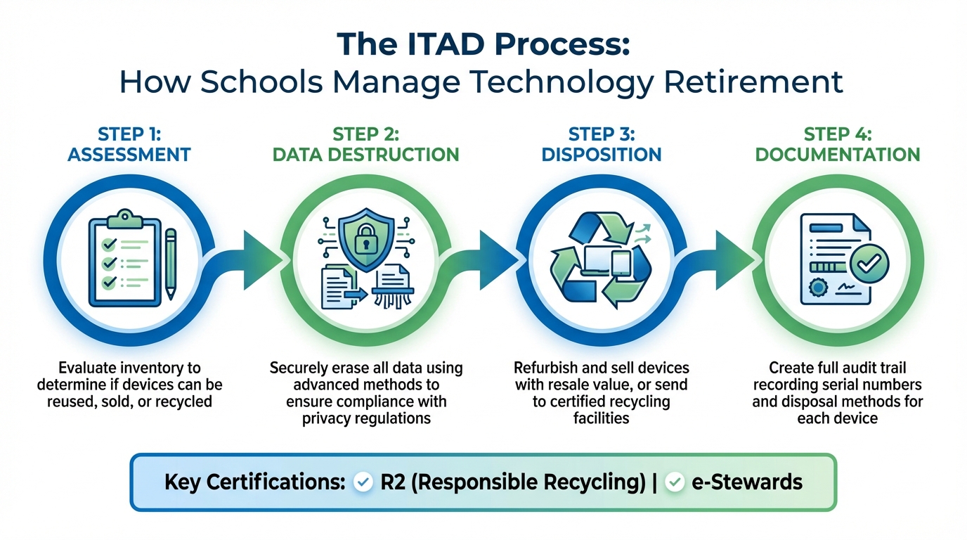 4-Step ITAD Process for Schools: Assessment to Documentation