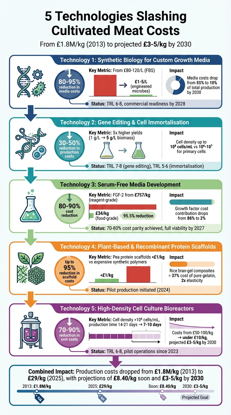5 Key Technologies Reducing Cultivated Meat Production Costs