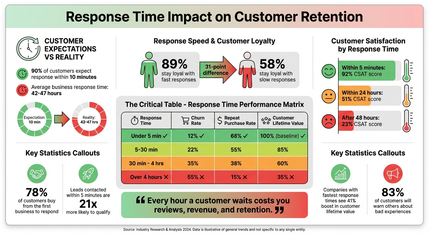 How Response Time Impacts Customer Retention Rates and Revenue