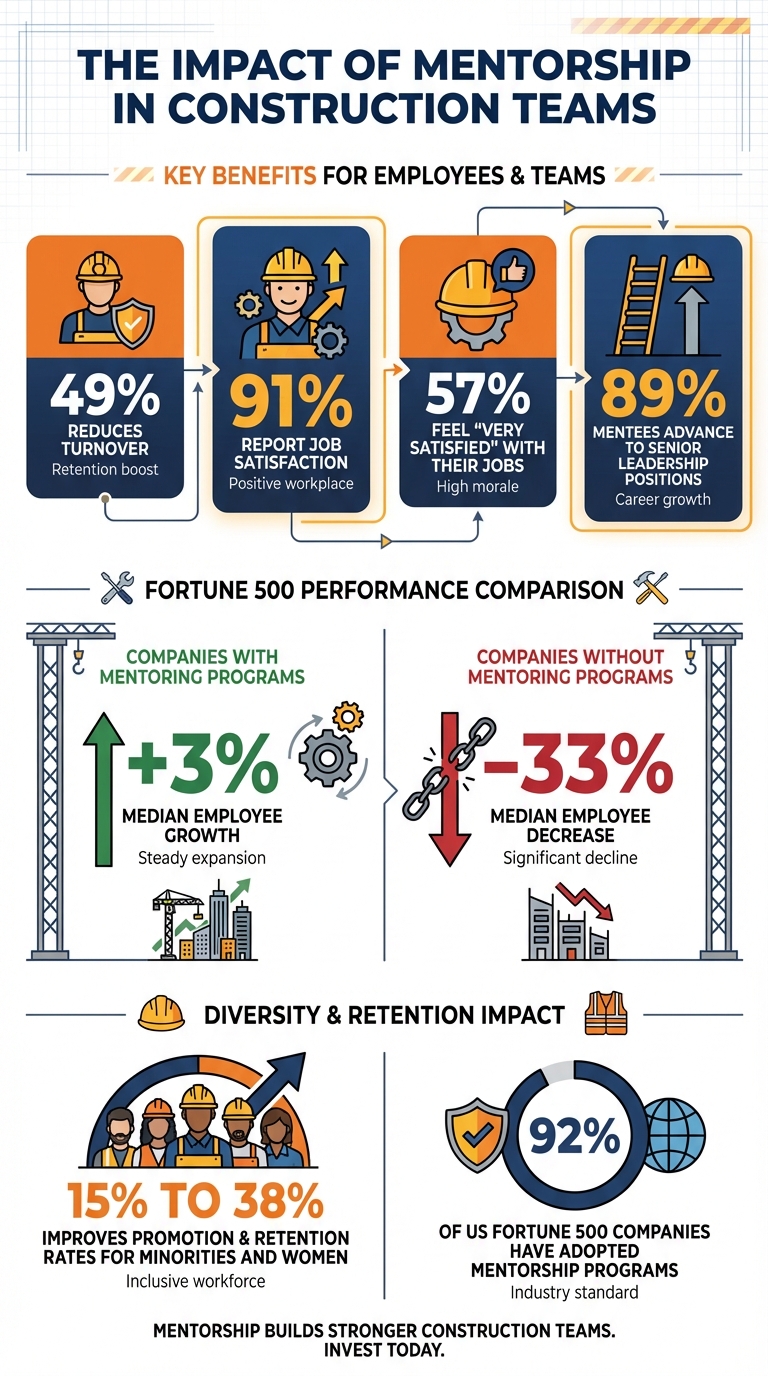 Construction Mentorship Program Benefits and Impact Statistics