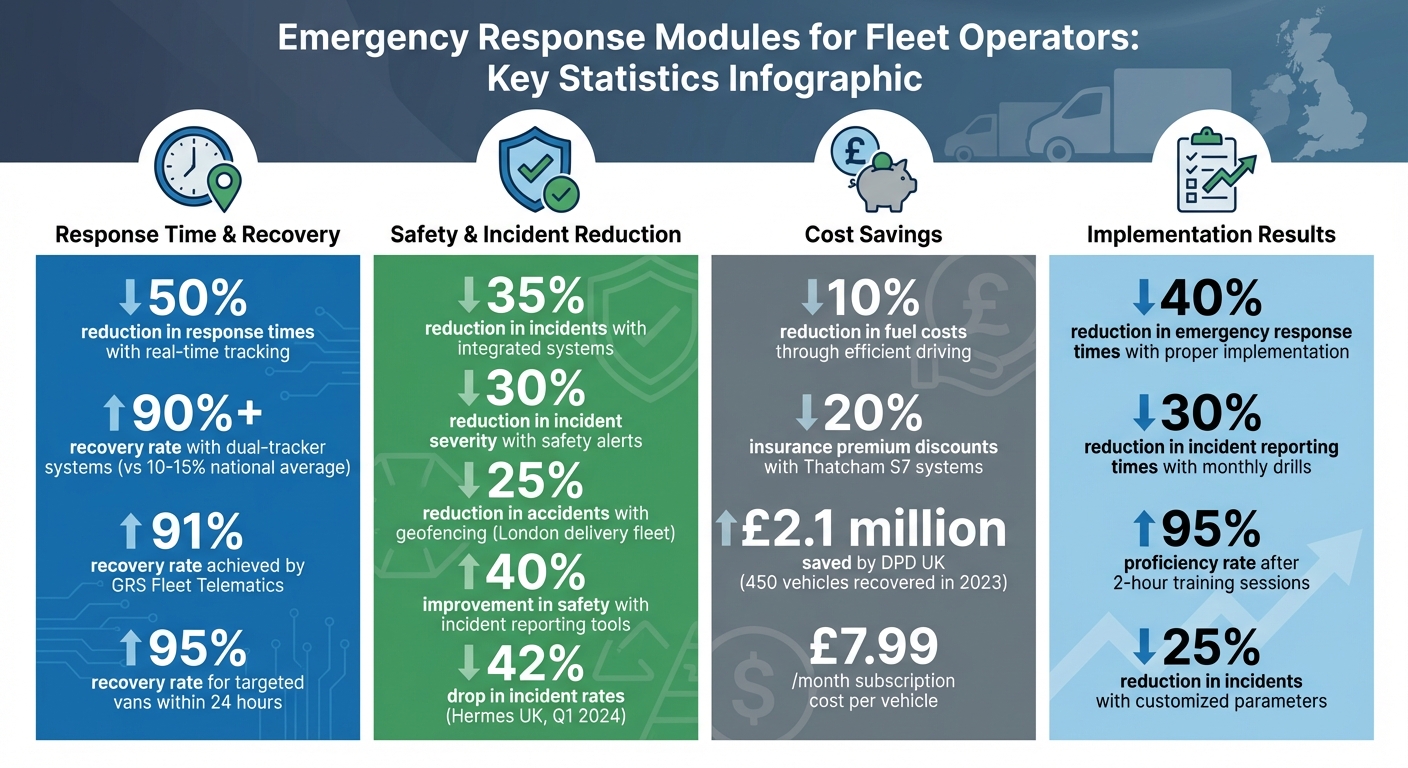Emergency Response Modules Impact on UK Fleet Operations: Key Statistics