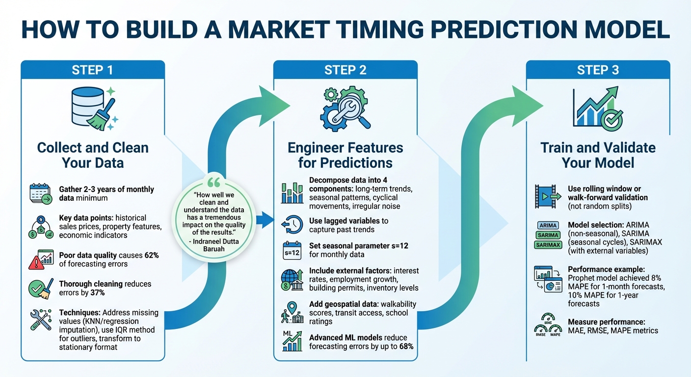 3-Step Process to Build a Machine Learning Real Estate Market Timing Model