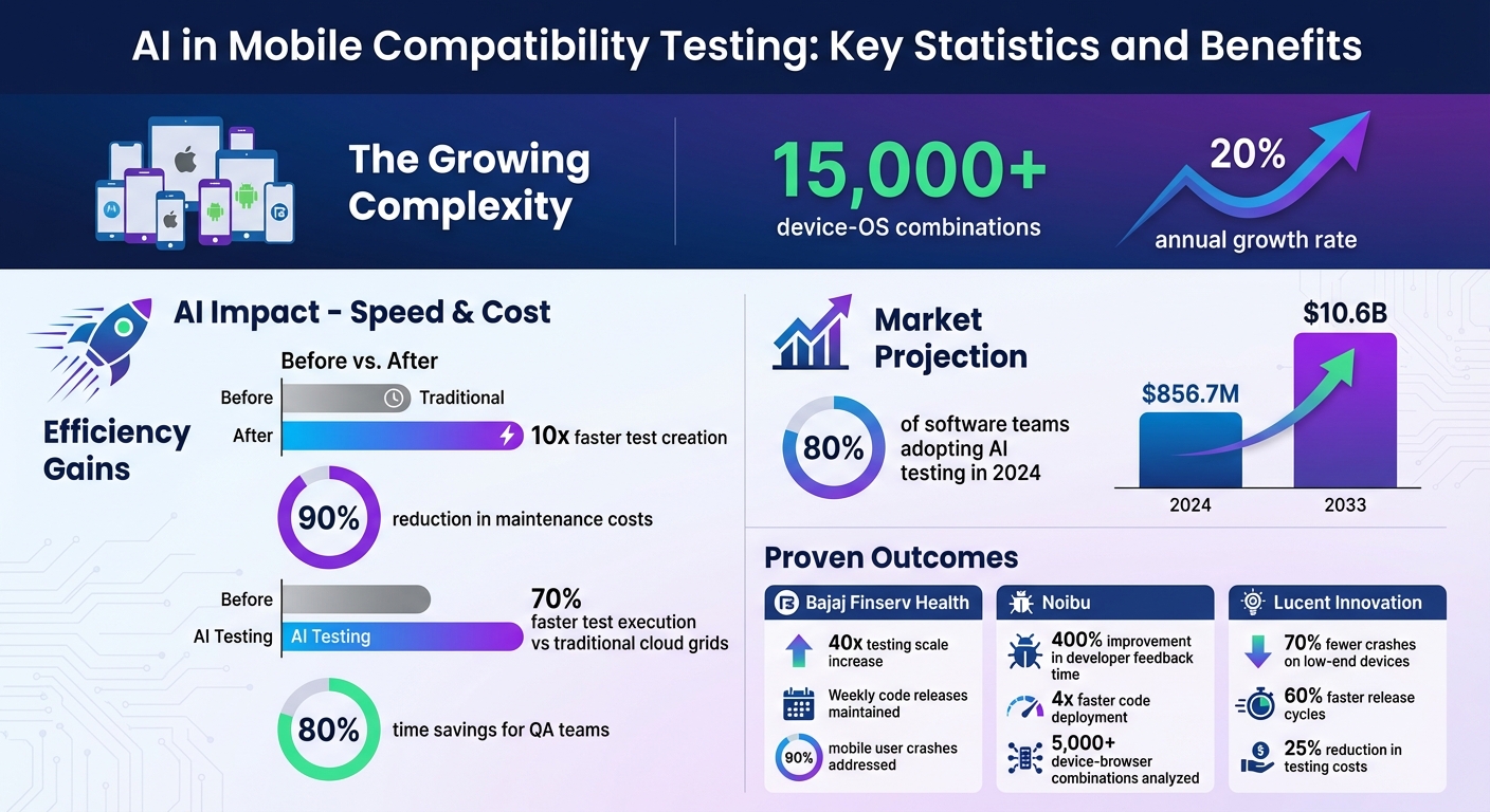 AI in Mobile Compatibility Testing: Key Statistics and Benefits