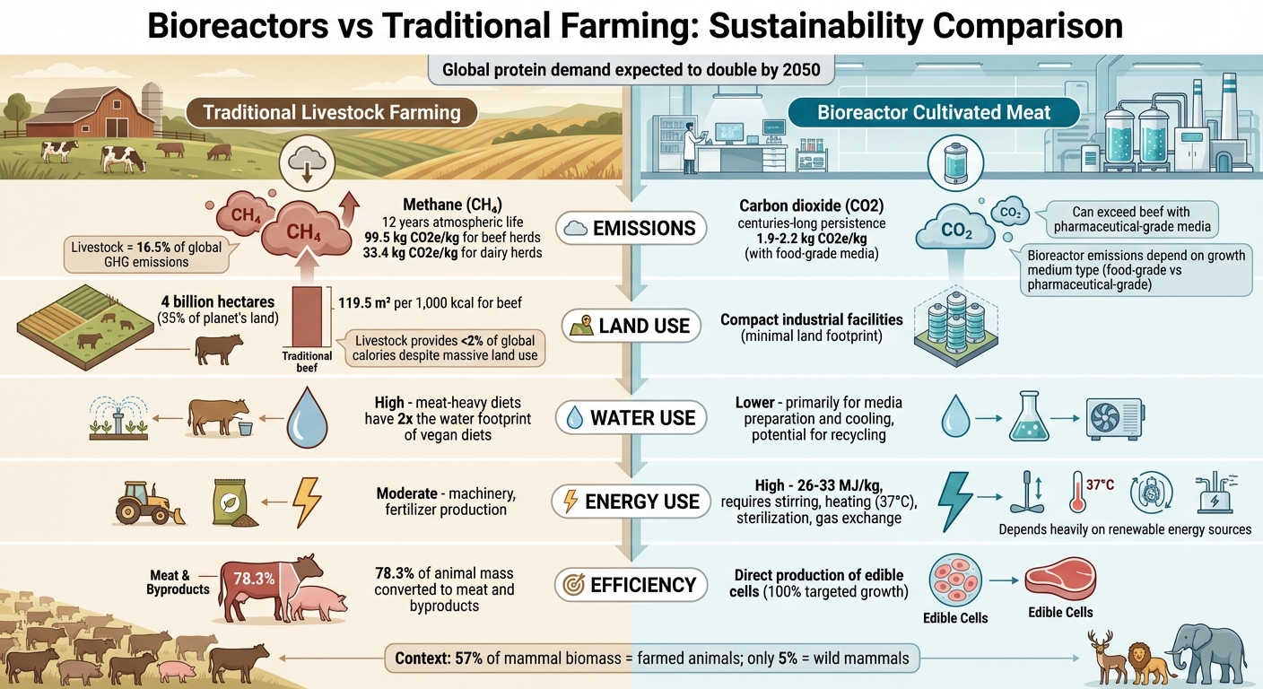 Bioreactors vs Traditional Farming: Environmental Impact Comparison