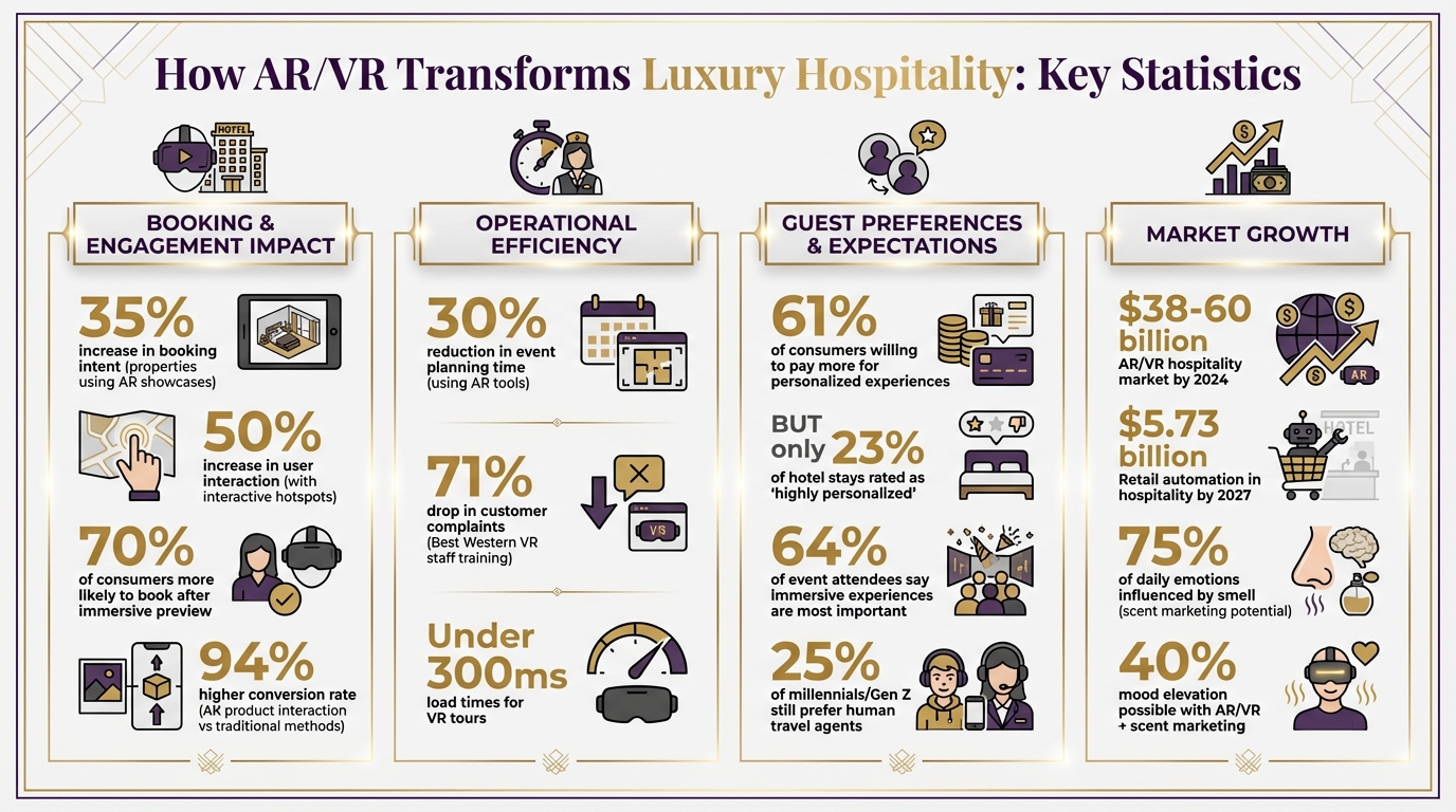 AR/VR Impact on Luxury Hospitality: Key Statistics and Benefits