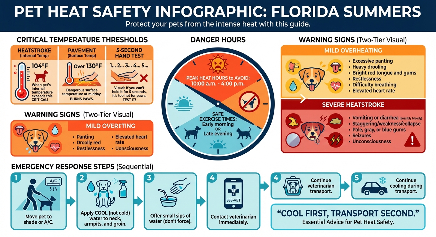 Pet Heat Safety Guide: Temperature Dangers and Warning Signs for Florida Summers