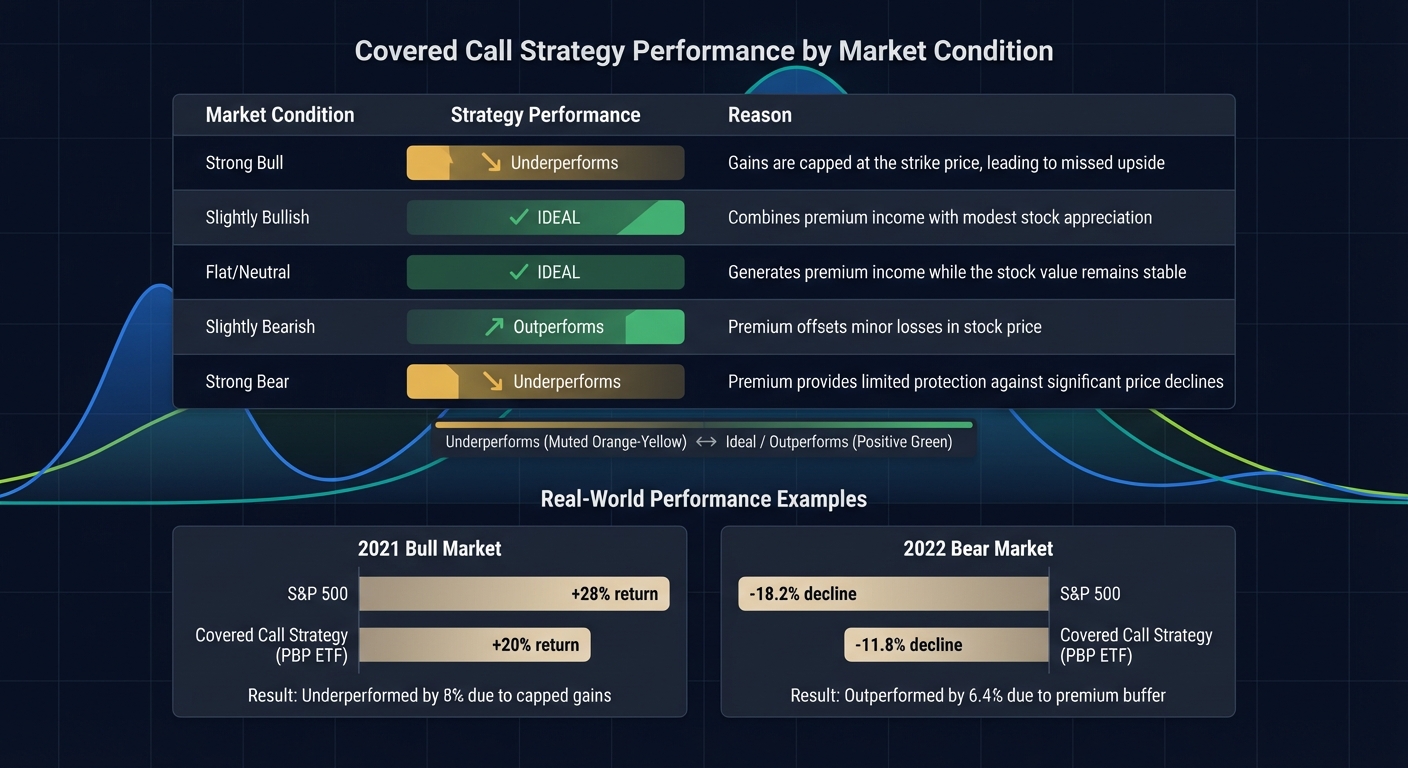 Covered Call Strategy Performance Across Market Conditions