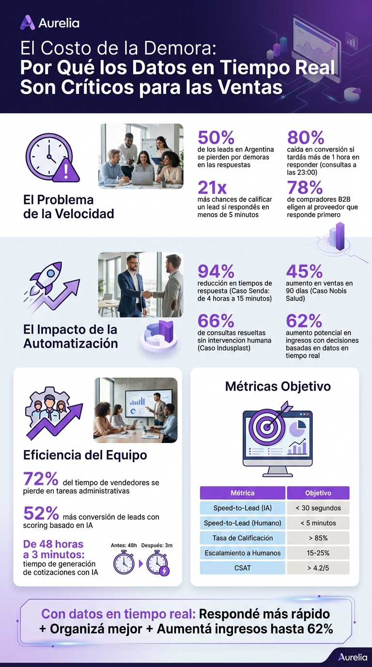Impacto de los Datos en Tiempo Real en Ventas: Estadísticas Clave
