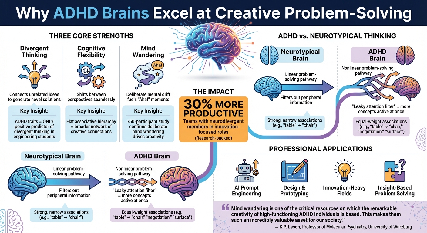 How ADHD Brains Excel at Creative Problem-Solving: Key Cognitive Advantages