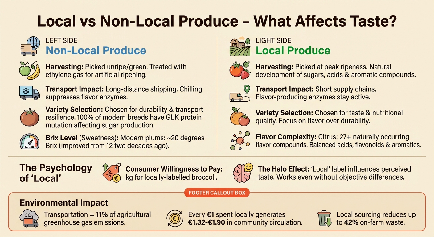 Local vs Non-Local Produce: Taste Factors Comparison