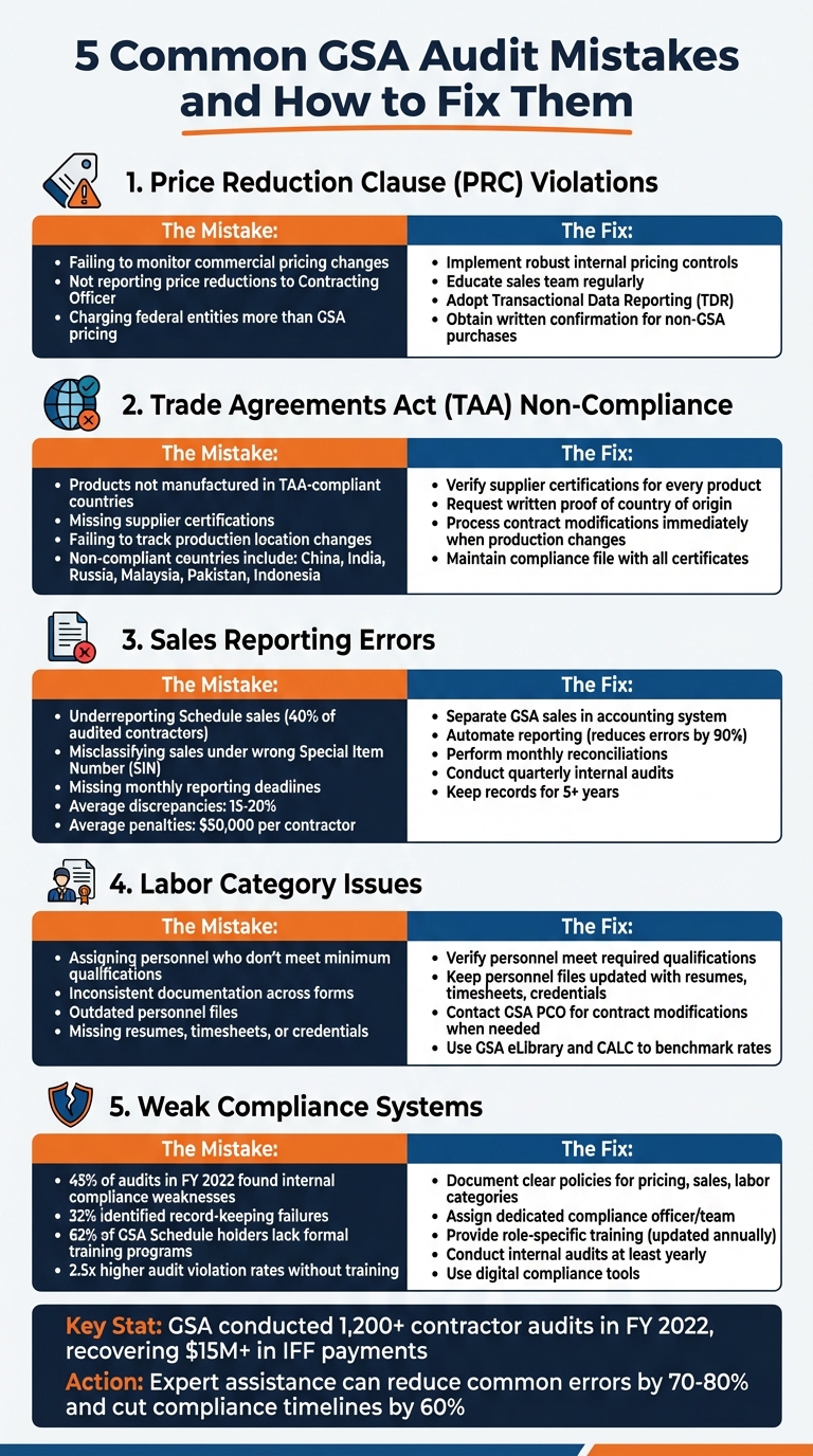 5 Common GSA Audit Mistakes and How to Fix Them