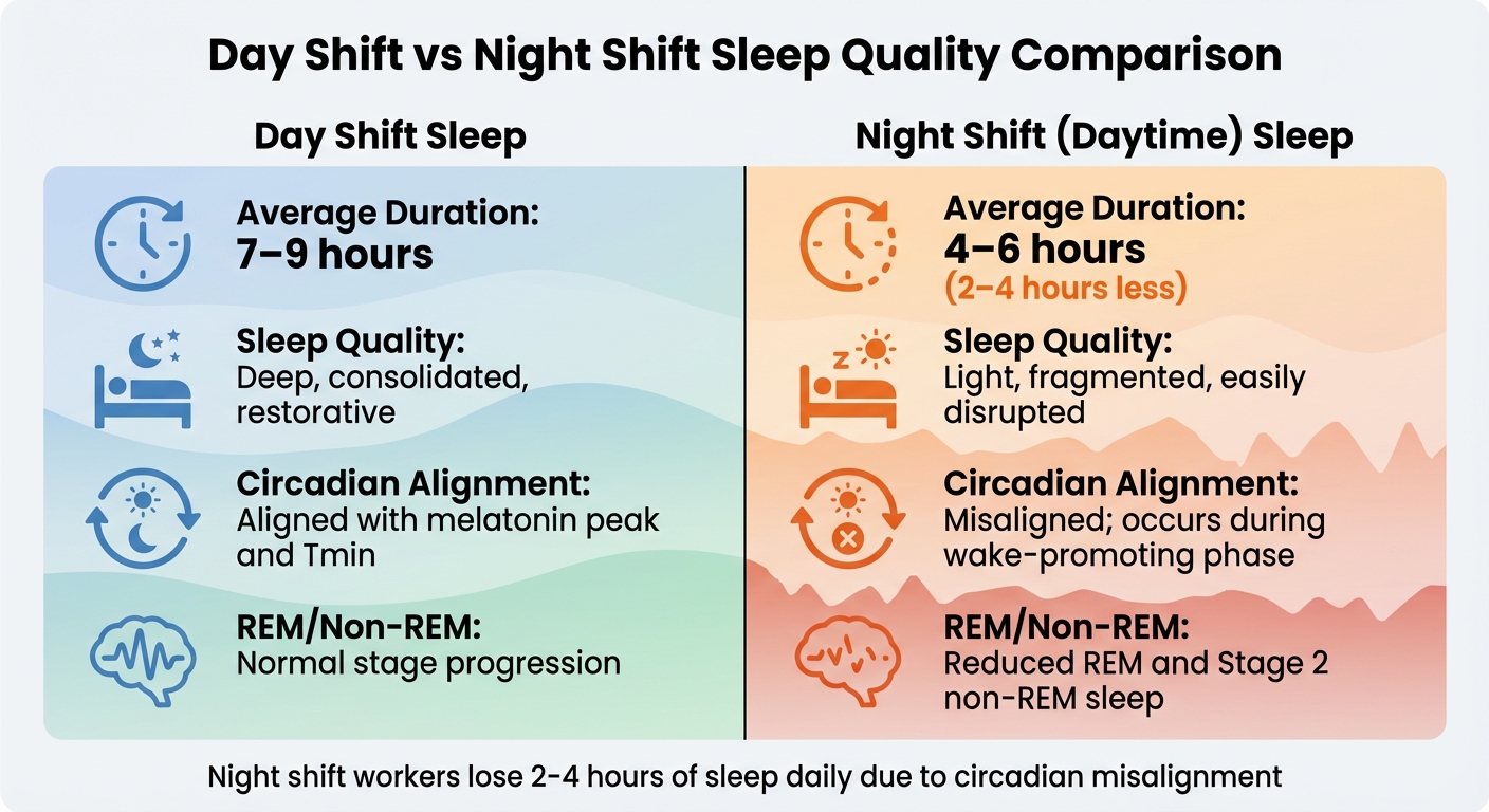 Day Shift vs Night Shift Sleep Quality Comparison