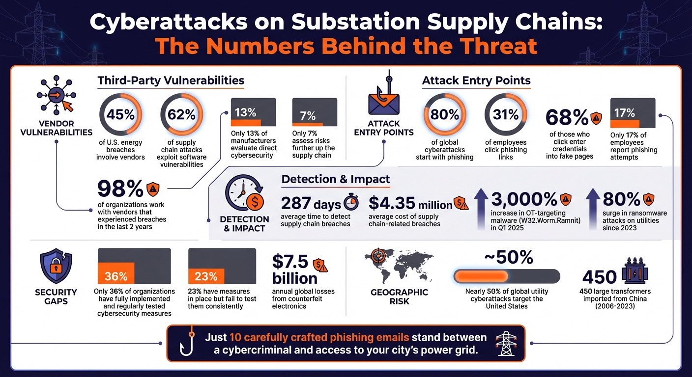 Substation Supply Chain Cyber Threats: Key Statistics and Vulnerabilities