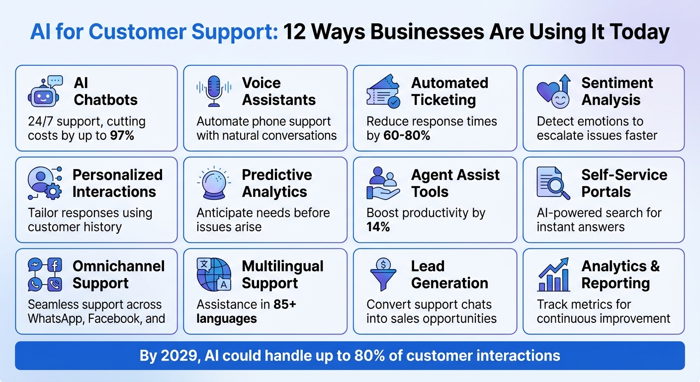 12 Ways Businesses Use AI for Customer Support in 2024