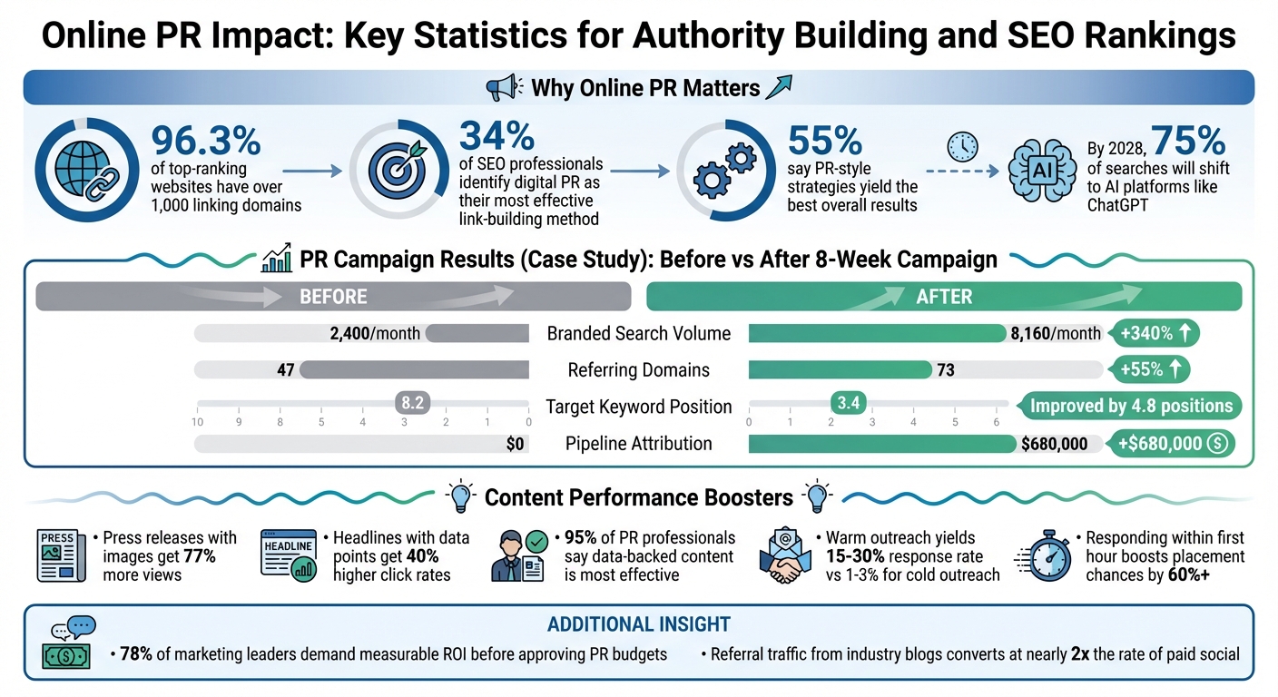Online PR Impact: Key Statistics for Authority Building and SEO Rankings