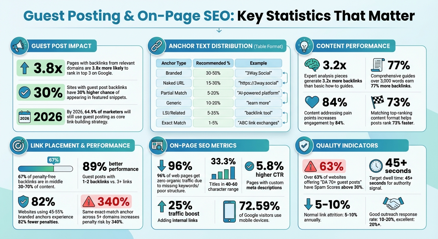 Guest Posting and On-Page SEO Statistics: Key Performance Metrics