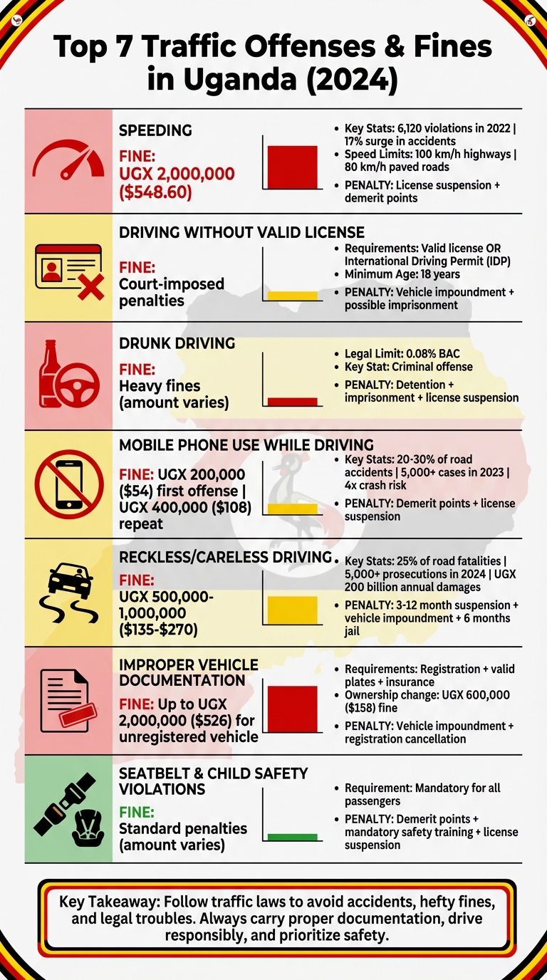 Uganda Traffic Offenses and Fines 2024 Complete Guide