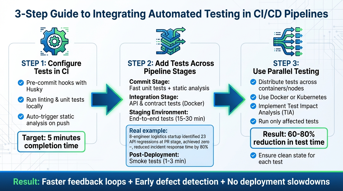3-Step Guide to Integrating Automated Testing in CI/CD Pipelines