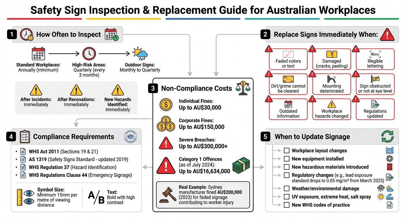 Safety Sign Inspection and Replacement Schedule for Australian Workplaces