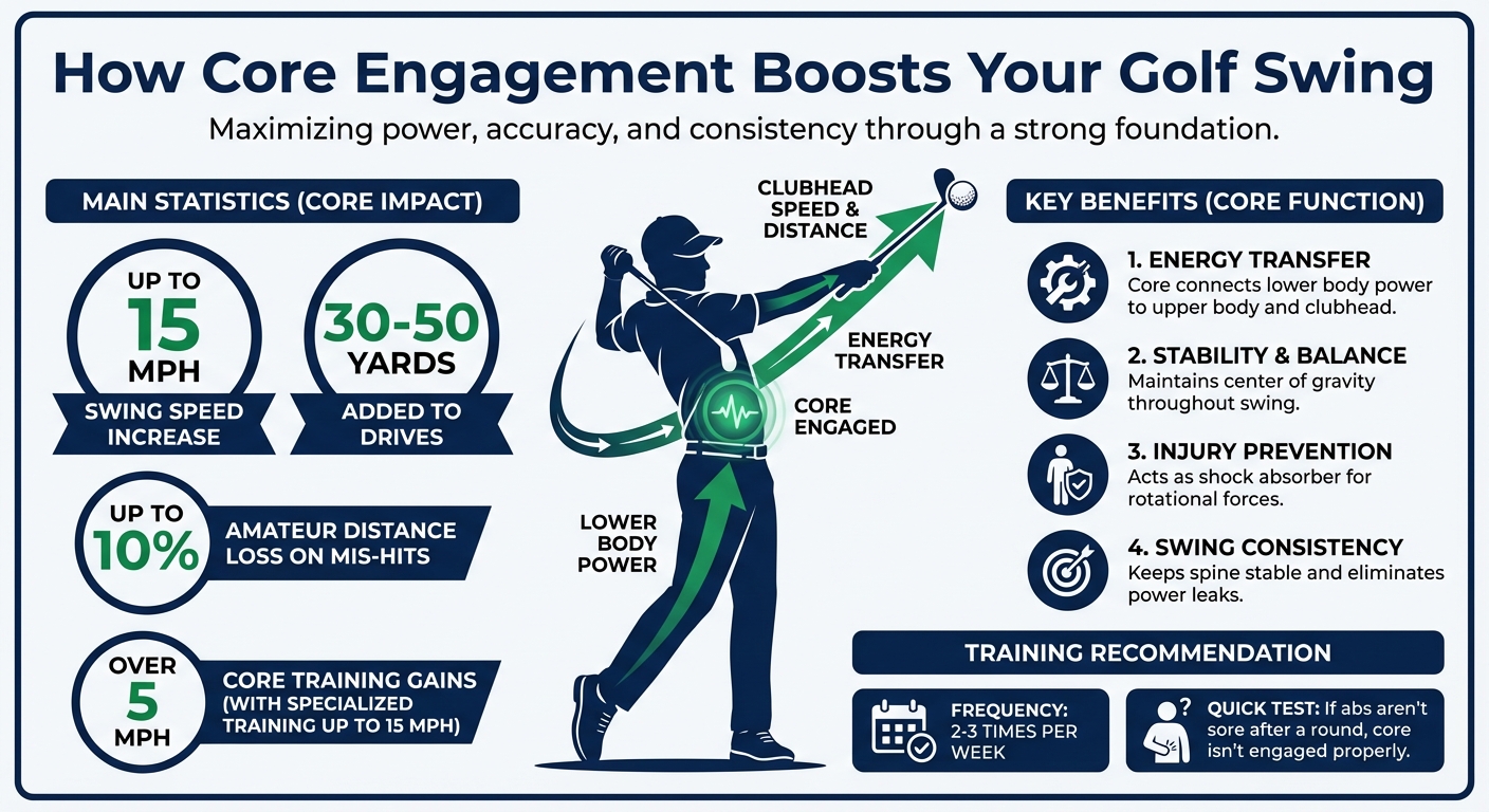 Core Engagement Benefits for Golf Swing Power and Distance