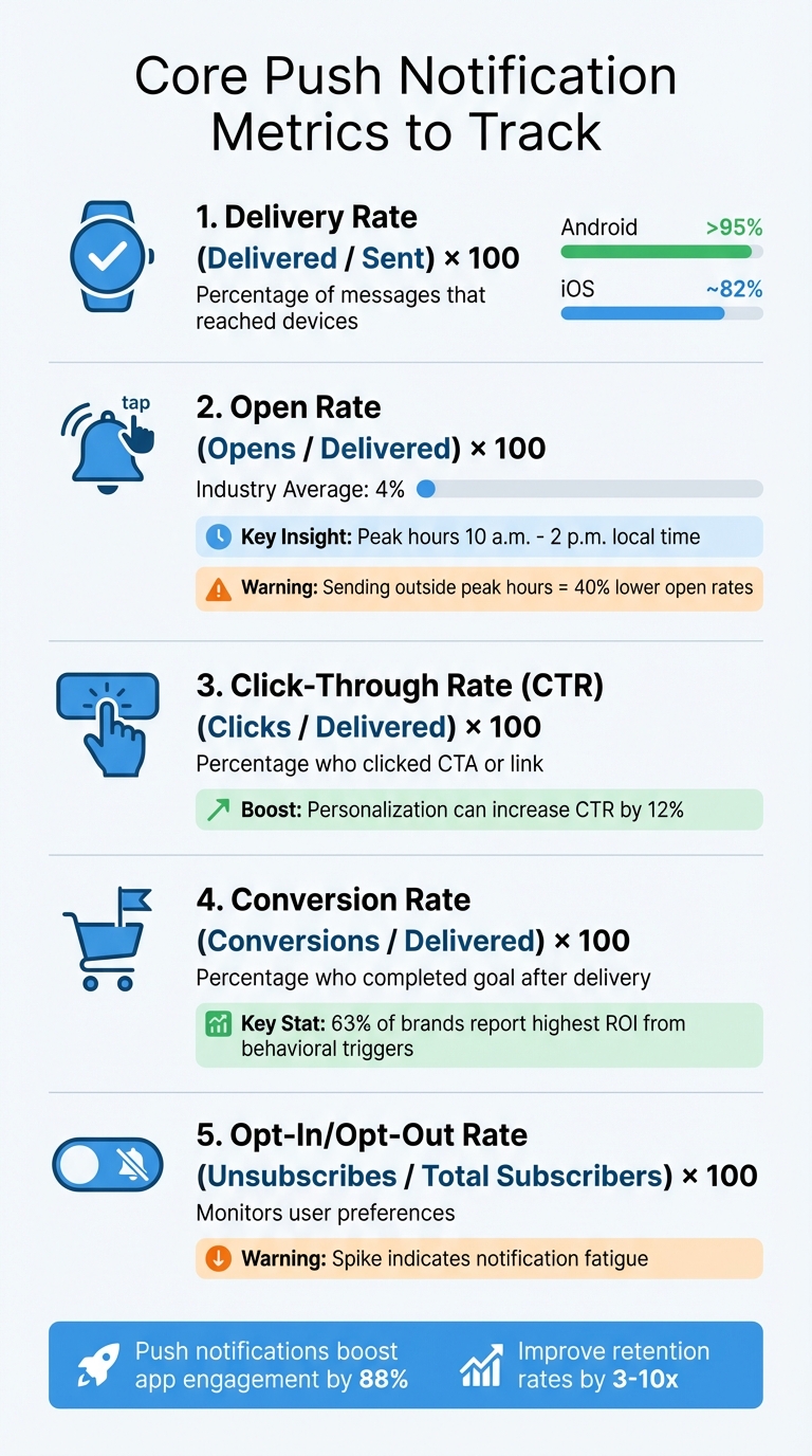 Push Notification Metrics: Key Performance Indicators and Benchmarks