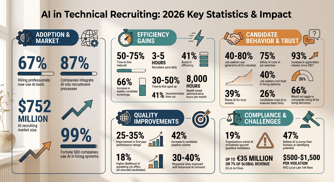 AI in Technical Recruiting 2026: Key Statistics and Impact