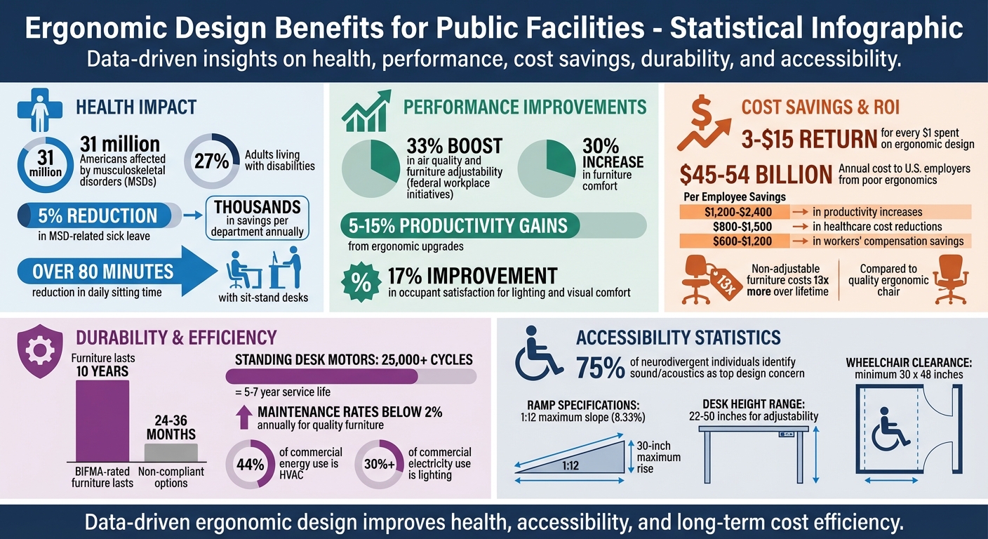 Ergonomic Design Benefits: Cost Savings and Performance Metrics for Public Facilities