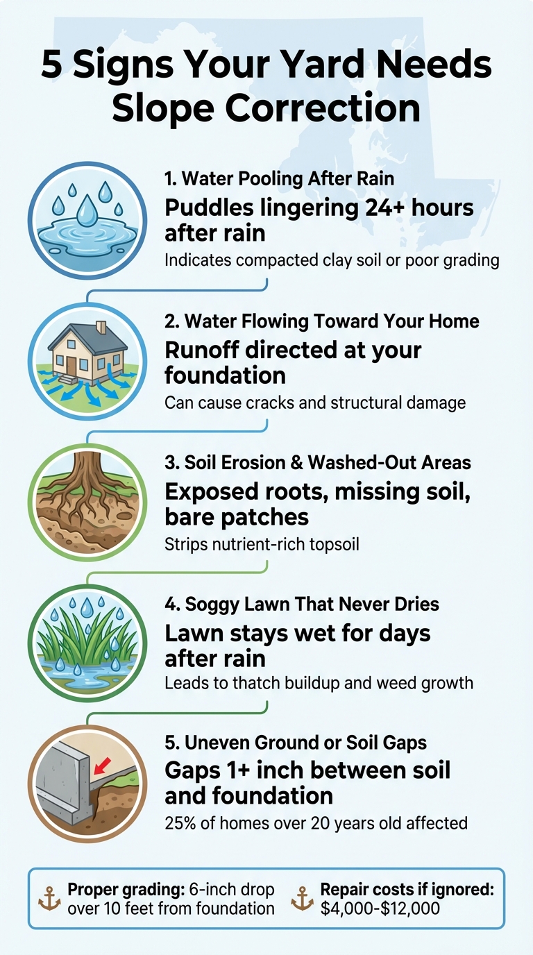 5 Warning Signs Your Yard Needs Slope Correction