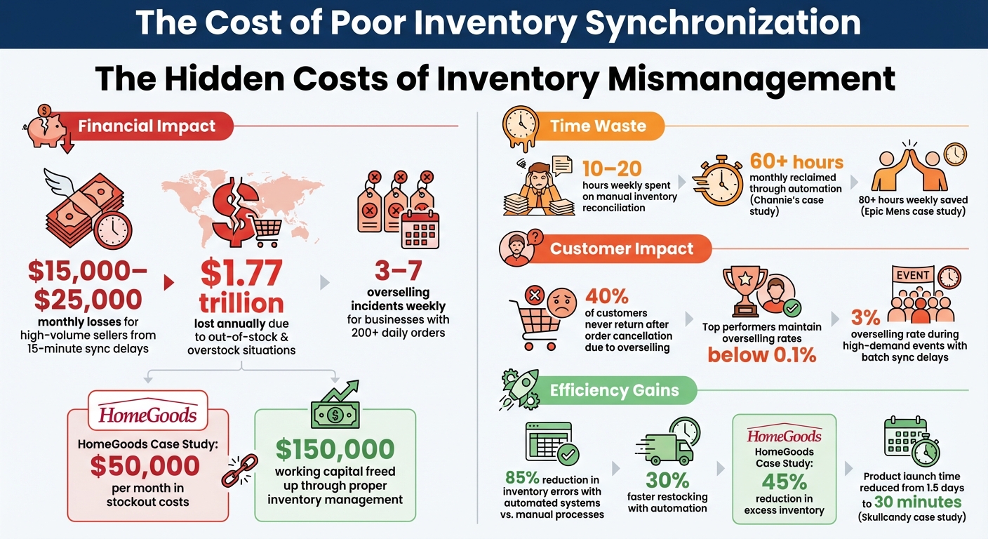 The Cost of Poor Inventory Synchronization: Key Statistics for Multi-Channel Sellers