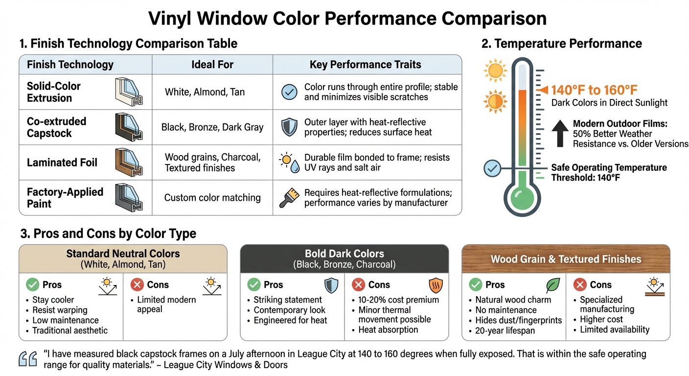 Colour Performance Vinyl Window Colors: Options & Durability