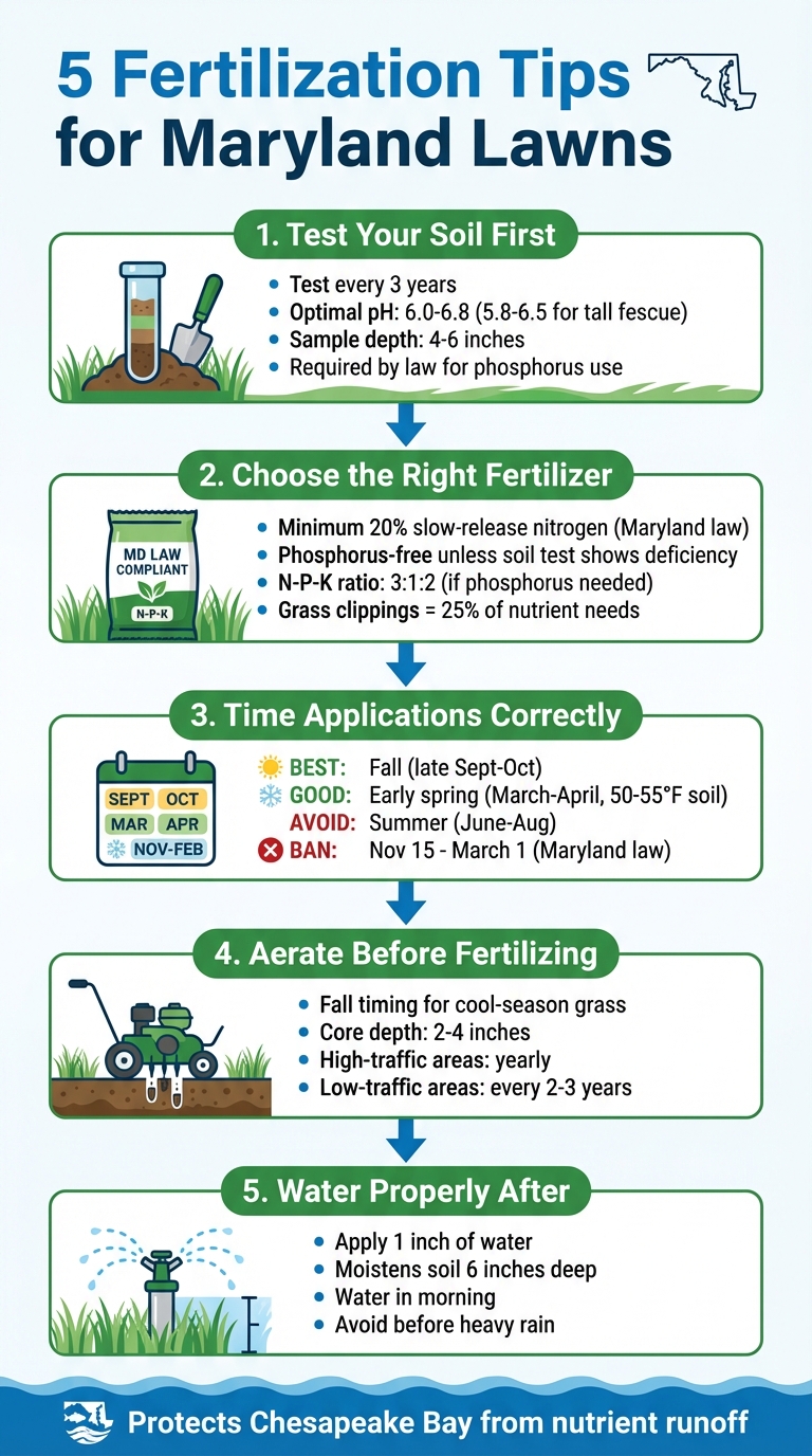 5 Essential Fertilization Tips for Maryland Lawns