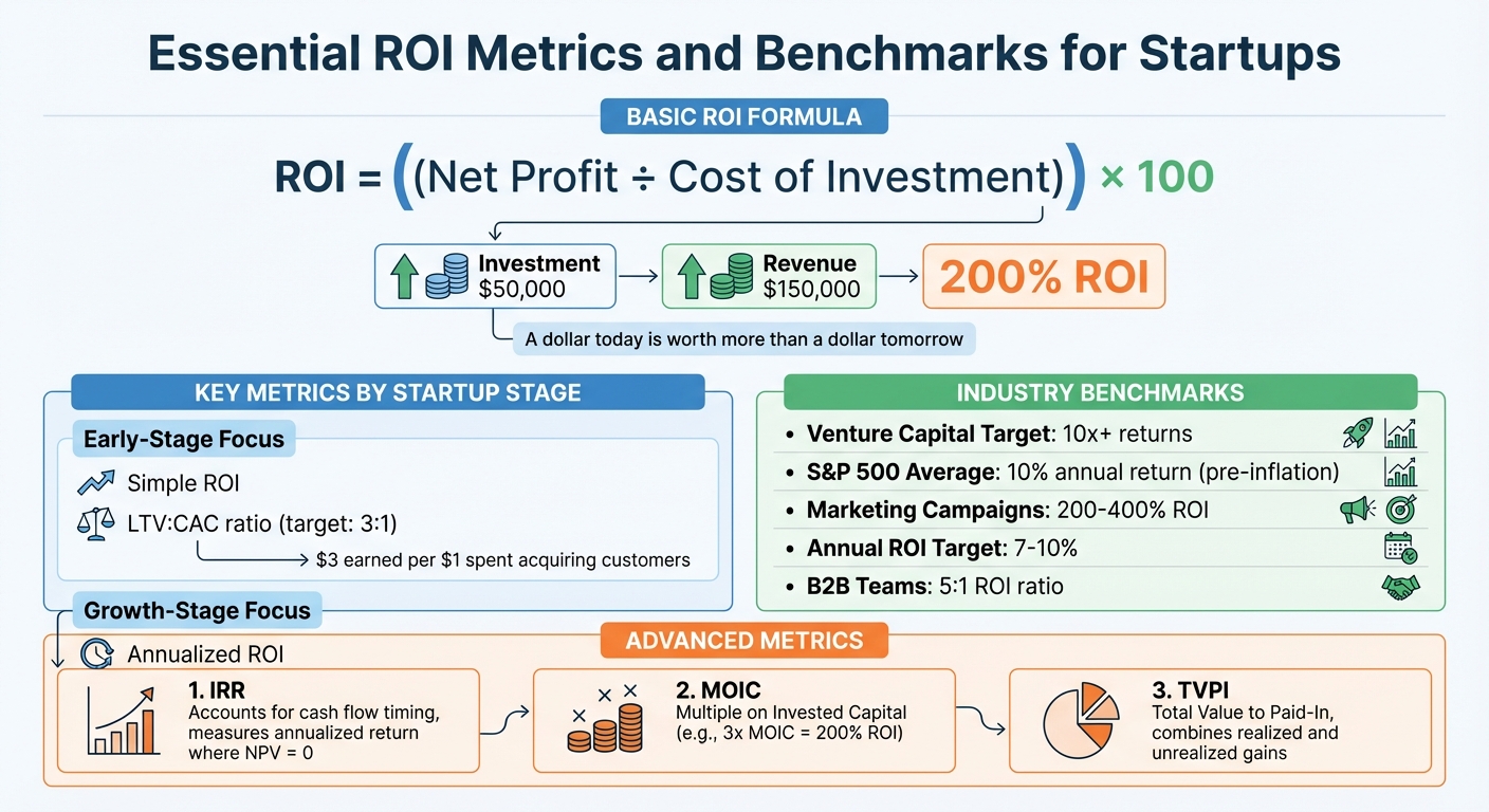 Essential ROI Metrics and Benchmarks for Startups