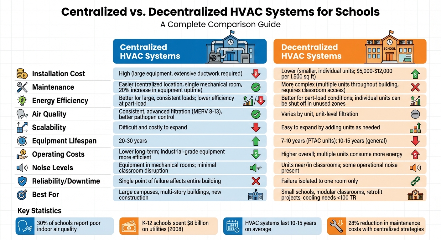 Centralized vs. Decentralized HVAC Systems for Schools – E3