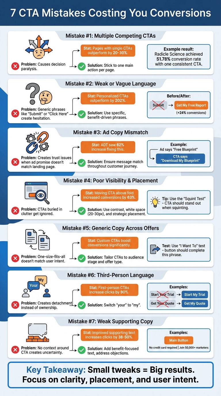 7 Common CTA Mistakes and How to Fix Them