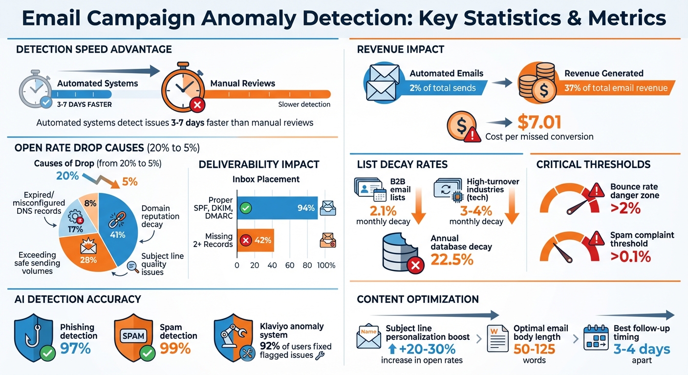 Email Campaign Anomaly Detection Statistics and Key Metrics