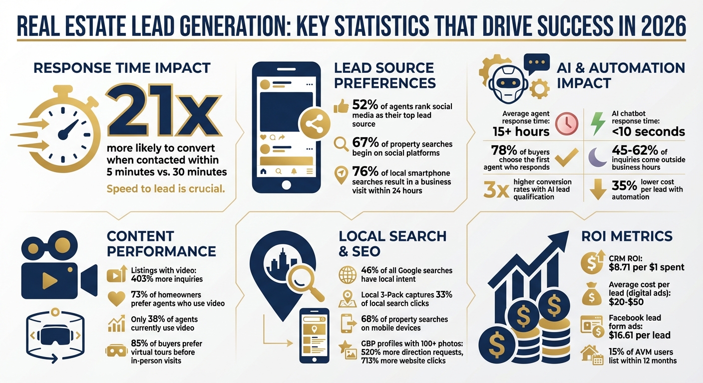 Real Estate Lead Generation Statistics and Conversion Metrics 2026