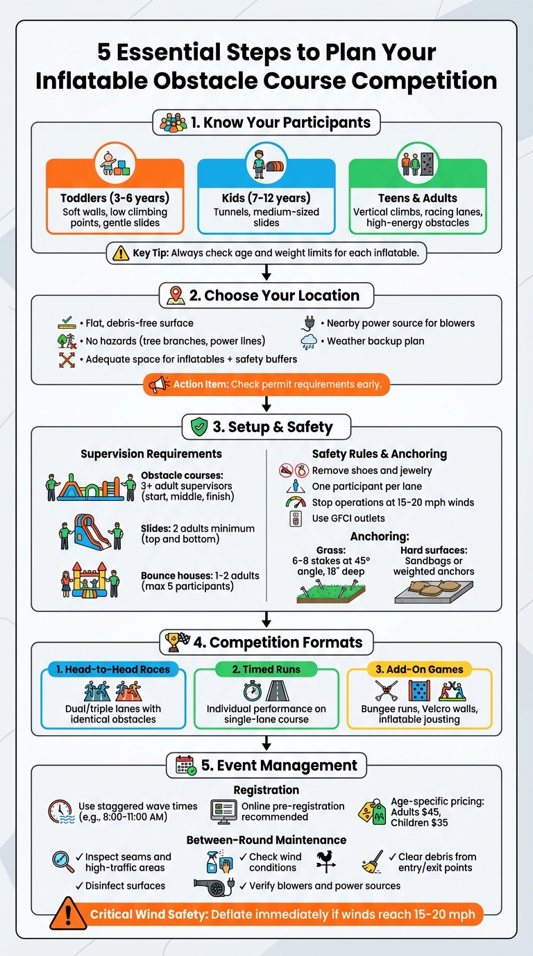 Inflatable Obstacle Course Competition Planning Guide: 5 Key Steps