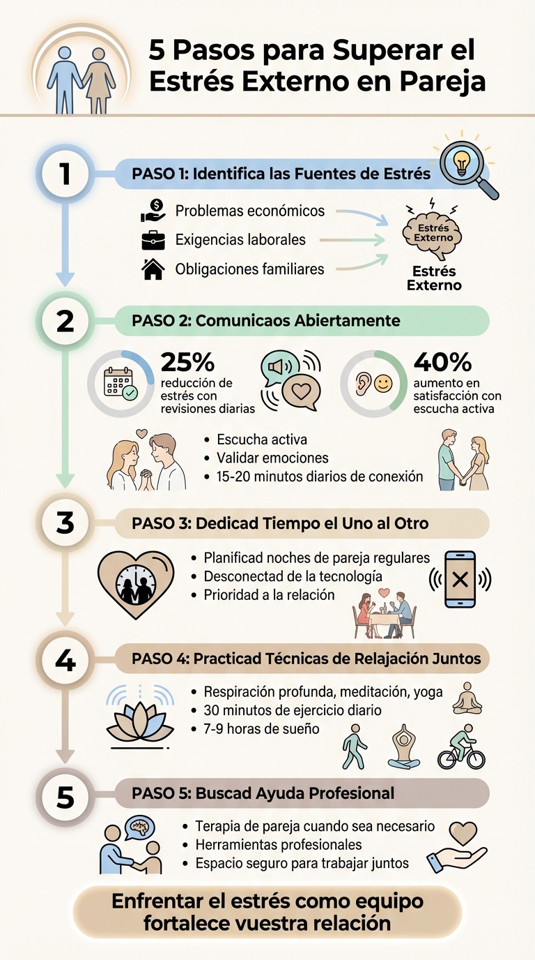 5 pasos para superar el estrés externo en pareja