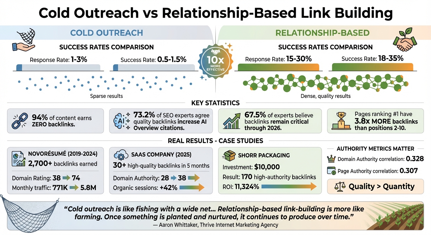 Cold vs Relationship-Based Link Building: Success Rates and ROI Comparison