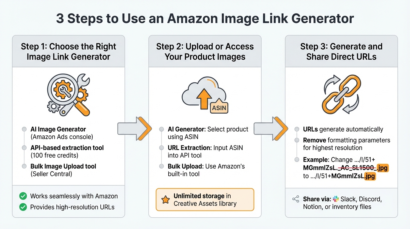 100% Free Amazon Image Link Generator 2 How to Use Amazon Image Link Generator in 3 Steps