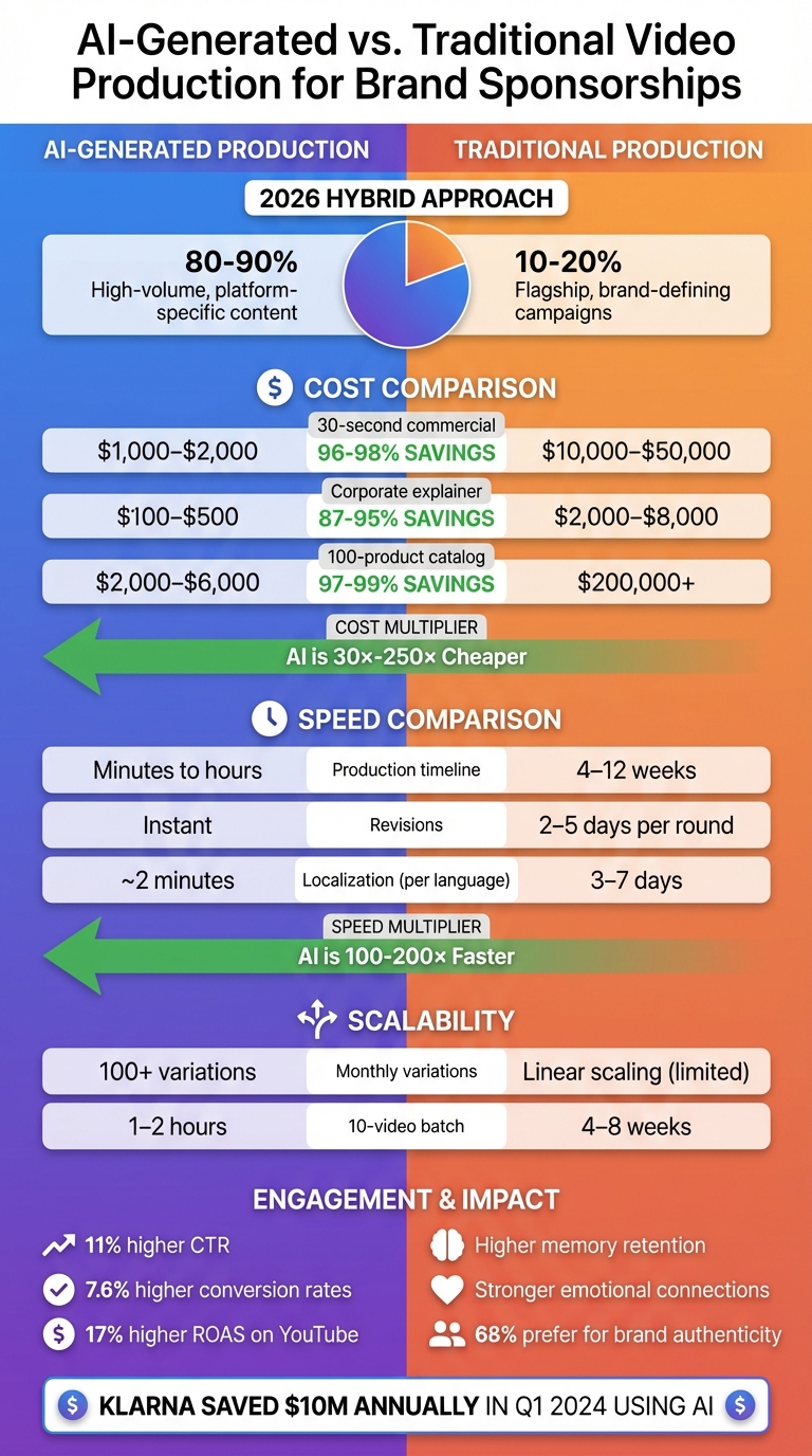 AI vs Traditional Video Production: Cost, Speed, and Scalability Comparison