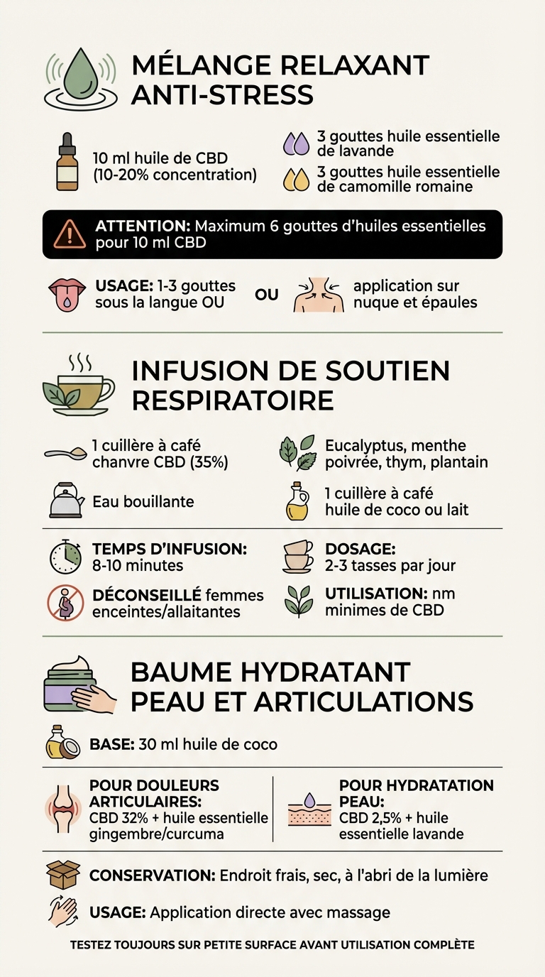 3 recettes bien-être CBD et huiles essentielles pour l'hiver