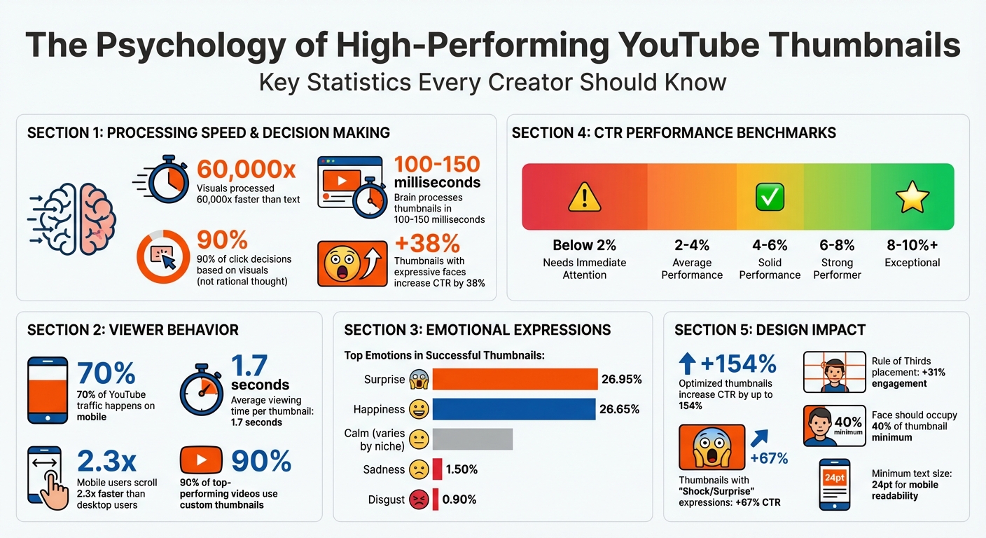 YouTube Thumbnail Psychology: Key Statistics and Performance Metrics