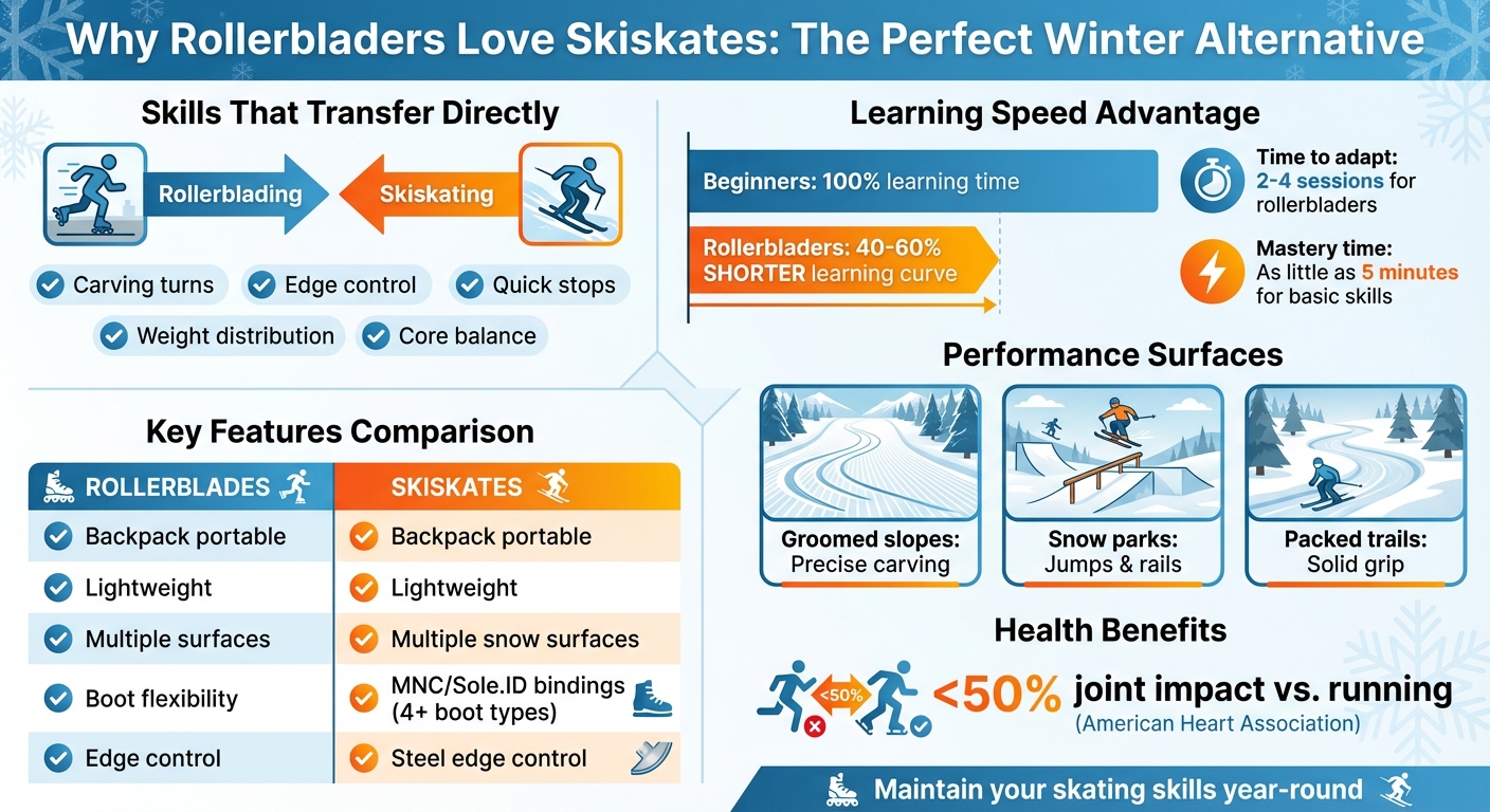 Rollerblading vs Skiskating: Skills Transfer and Learning Curve Comparison