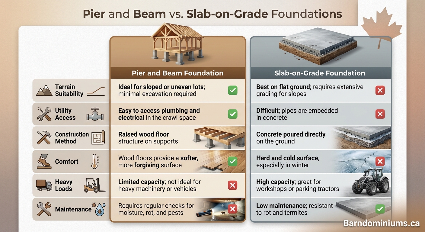 Ultimate Guide to Pier and Beam Foundations for Barndominiums