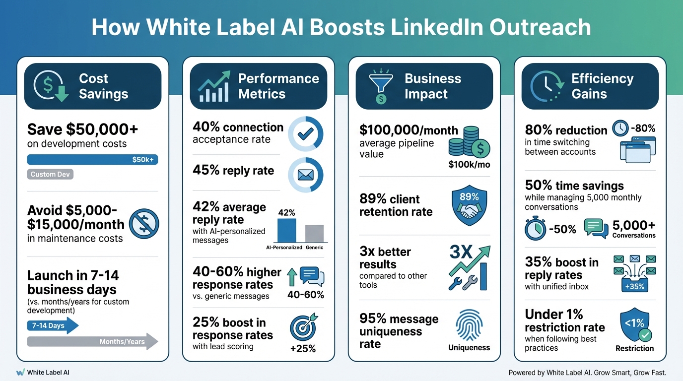 White Label AI LinkedIn Outreach: Key Benefits and Performance Metrics