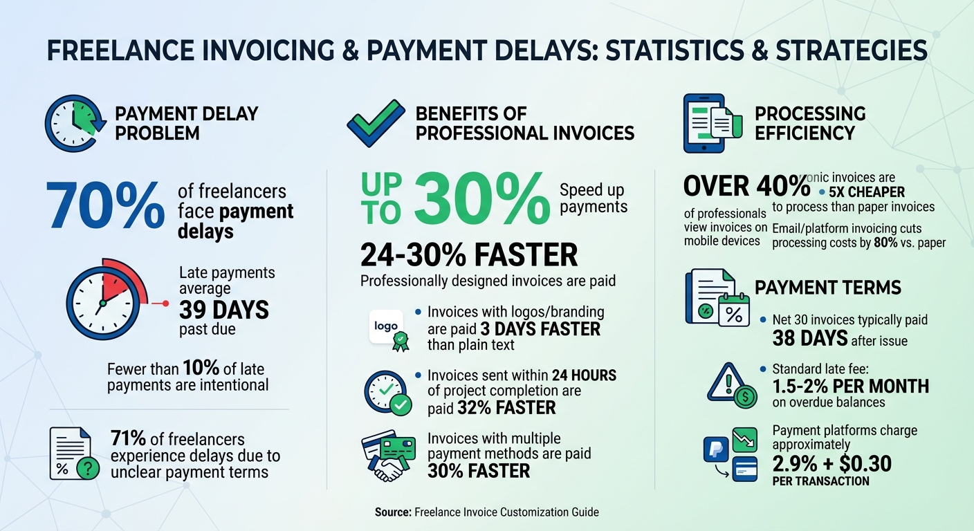 Freelance Invoice Statistics: Payment Delays and Professional Invoice Impact